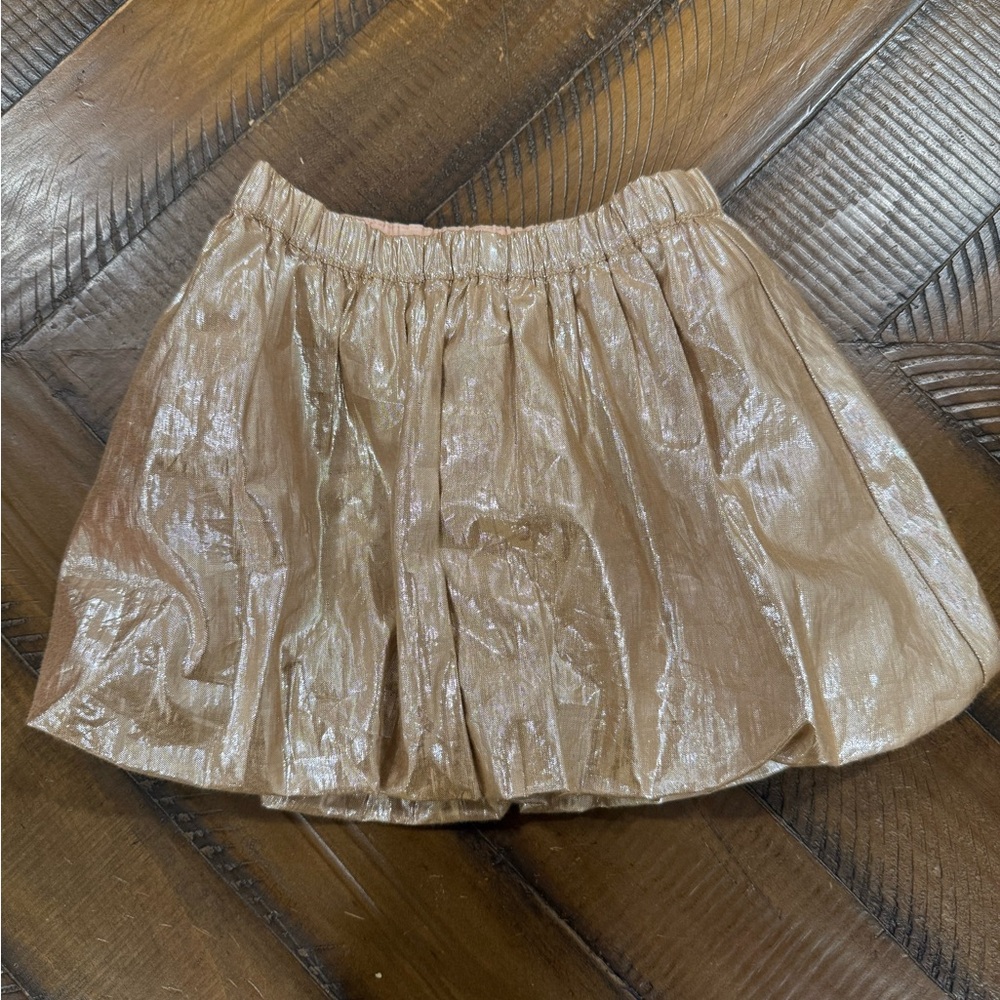 3T Crewcuts Metallic Gold Skirt